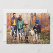 4 Kerstfotokerstfeest Feestdagenkaart (Voorkant)