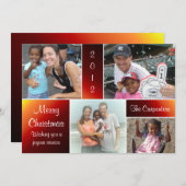 4 Kerstkaart met fotogradiënt met rotatiesnelheid (Voorkant / Achterkant)