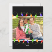 4 kerstkaart met kerstverlichting (Achterkant)