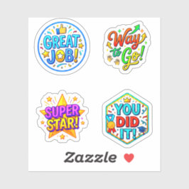 +4 Kinderen Prijsstickers voor Kinderen & Studente Sticker