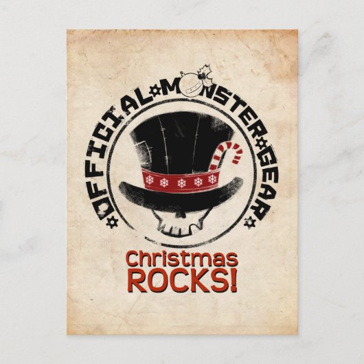 4 kleine Monsters - Andy Holiday Feestdagenkaart (Voorkant)