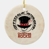 4 Kleine Monsters - Andy Holiday Keramisch Ornament (Achterkant)