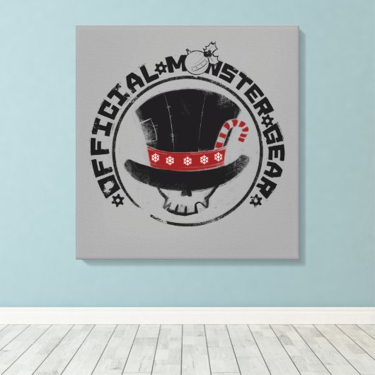 4 Kleine Monsters - Andy Holiday Logo Canvas Afdruk (Insitu (Houten vloer))