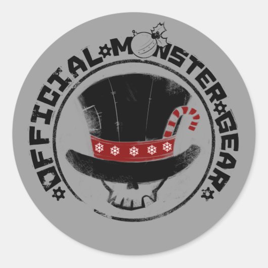 4 Kleine Monsters - Andy Holiday Logo Ronde Sticker (Voorkant)