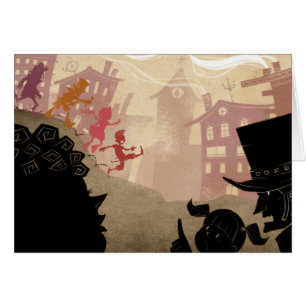 4 kleine monsters - door de stad lopen