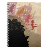 4 kleine monsters - door de stad lopen notitieboek (Voorkant)