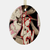 4 Kleine Monsters - Groep Keramisch Ornament (Rechts)