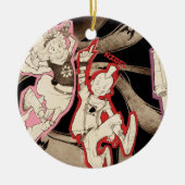 4 Kleine Monsters - Groep Keramisch Ornament (Voorkant)