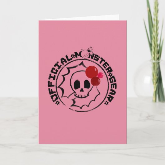 4 kleine Monsters - het Logo van de Vakantie Nessa Feestdagen Kaart (Voorkant)