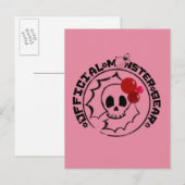 4 kleine Monsters - het Logo van de Vakantie Nessa Feestdagenkaart (Voorkant / Achterkant)