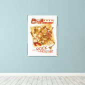 4 Kleine Monsters - Laten we het Huis in de steek  Canvas Afdruk (Insitu (Houten vloer))