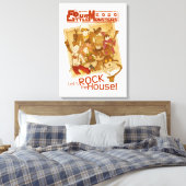 4 Kleine Monsters - Laten we het Huis in de steek  Canvas Afdruk (Insitu (Slaapkamer))