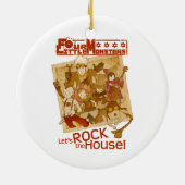 4 Kleine Monsters - Laten we het Huis in de steek Keramisch Ornament (Achterkant)