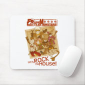 4 Kleine Monsters - Laten we het Huis in de steek Muismat (Met muis)