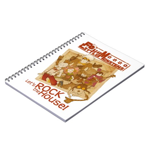 4 Kleine Monsters - Laten we het Huis in de steek  Notitieboek (Linkerzijde)