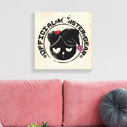 4 kleine monsters - Michael Holiday Logo 2 Canvas Afdruk (Insitu (Woonkamer))