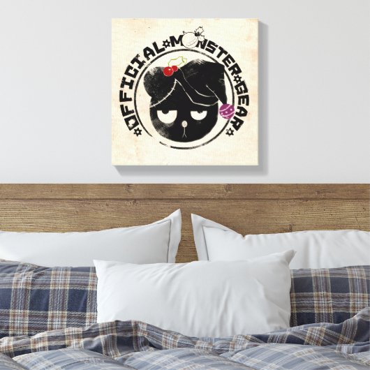 4 kleine monsters - Michael Holiday Logo 2 Canvas Afdruk (Insitu (Slaapkamer))