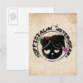 4 kleine Monsters - Michael Holiday Logo Feestdagenkaart (Voorkant / Achterkant)