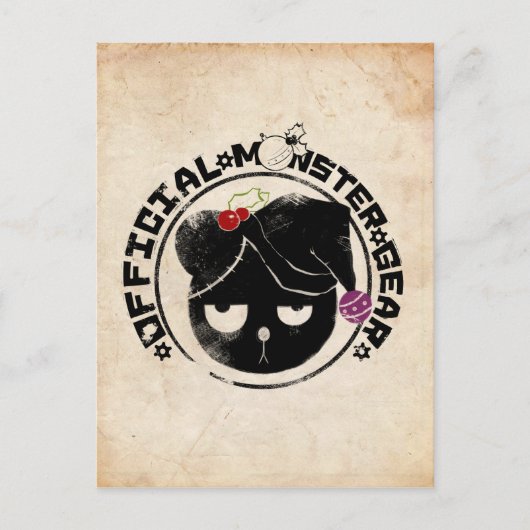 4 kleine Monsters - Michael Holiday Logo Feestdagenkaart (Voorkant)