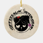 4 Kleine Monsters - Michael Holiday Logo Keramisch Ornament (Achterkant)