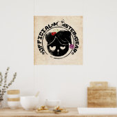 4 Kleine Monsters - Michael Holiday Logo Poster (Keuken)