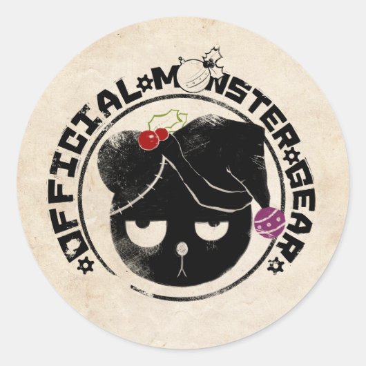 4 Kleine Monsters - Michael Holiday Logo Ronde Sticker (Voorkant)