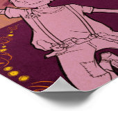 4 kleine monsters - Nachtelijke muziek Poster (Hoek)