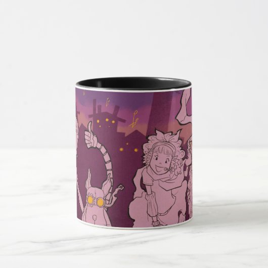 4 kleine monsters - Nachtmuziek Mok (Midden)