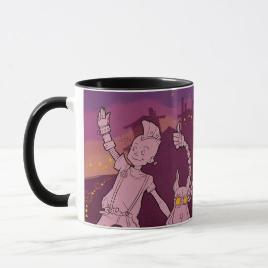 4 kleine monsters - Nachtmuziek Mok (Links)