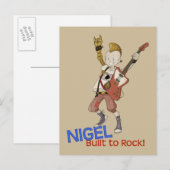 4 Kleine Monsters - Nigel Briefkaart (Voorkant / Achterkant)