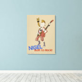 4 Kleine Monsters - Nigel Canvas Afdruk (Insitu (Houten vloer))