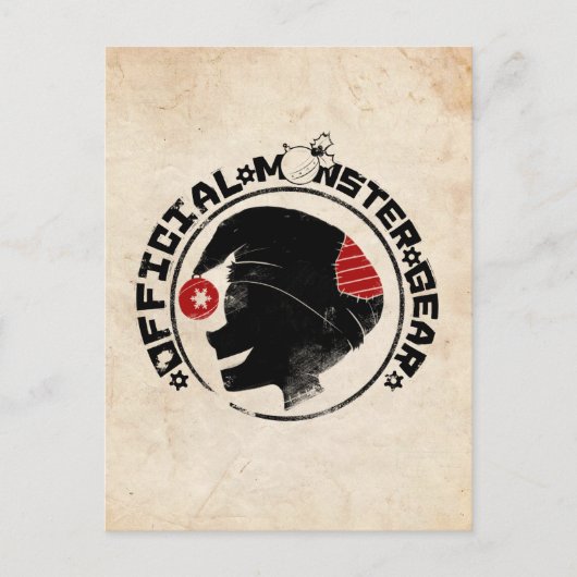 4 kleine Monsters - Nigel Holiday Logo Feestdagenkaart (Voorkant)