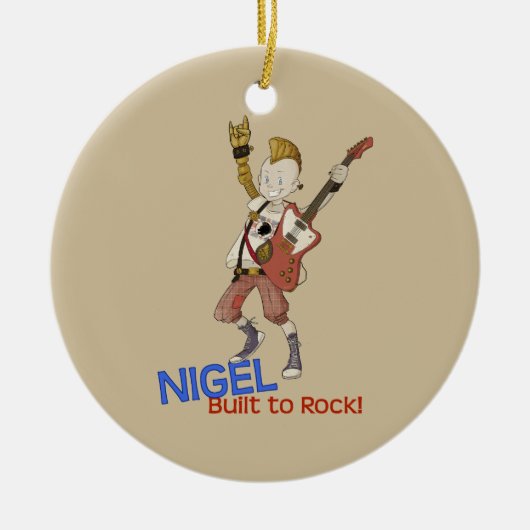 4 Kleine Monsters - Nigel Keramisch Ornament (Voorkant)