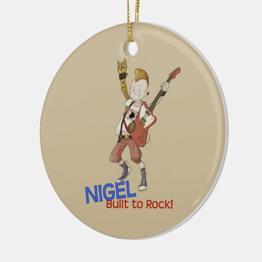 4 Kleine Monsters - Nigel Keramisch Ornament (Links)