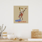 4 Kleine Monsters - Nigel Poster (Keuken)