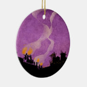 4 Kleine Monsters - 's nachts Keramisch Ornament (Rechts)