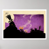 4 Kleine Monsters - 's nachts Poster (Voorkant)