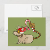 4 Kleine Monsters - Tesla Holiday Logo Feestdagenkaart (Voorkant / Achterkant)