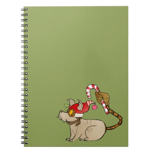 4 Kleine Monsters - Tesla Holiday Logo Notitieboek (Voorkant)