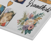 4 kleinkinderen foto bloemig sinaasappel snijplank (Hoek)