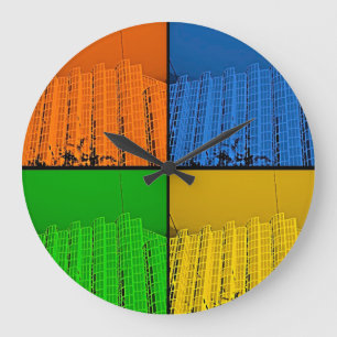 4 kleuren grote klok