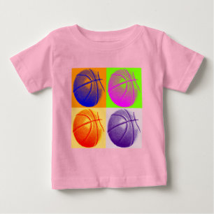 4 Kleuren Pop Art Basketbal