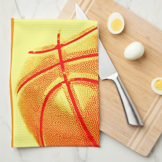 4 Kleuren Pop Art Basketbal Theedoek (Quarter Fold)