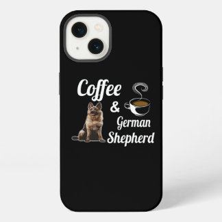 4 koffie en Duitse herder iPhone 13 Hoesje