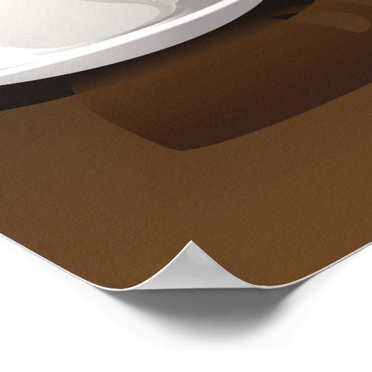 4 Koffiebekers in vector Poster (Hoek)