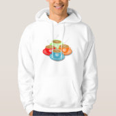 4 kopjes koffie Mannen Hoodie (Voorkant)