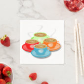 4 kopjes koffie papieren servetten (Insitu)