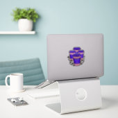 4 kopjes koffie x sticker (Laptop op bureau)