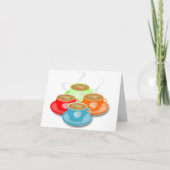4 kopjes koffiebriefkaarten kaart (Voorkant)