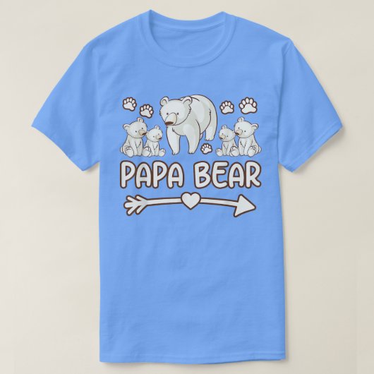 4 kubs t shirts, daddy bear tshirts for fathe (Design voorkant)